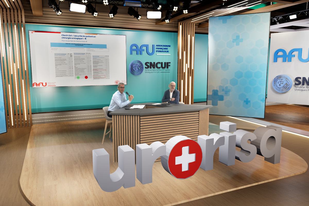 Émission médicale du colloque Urorisq réalisée en Direct en plateau virtuel